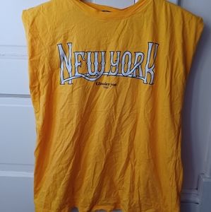 sleeveless graphic tee